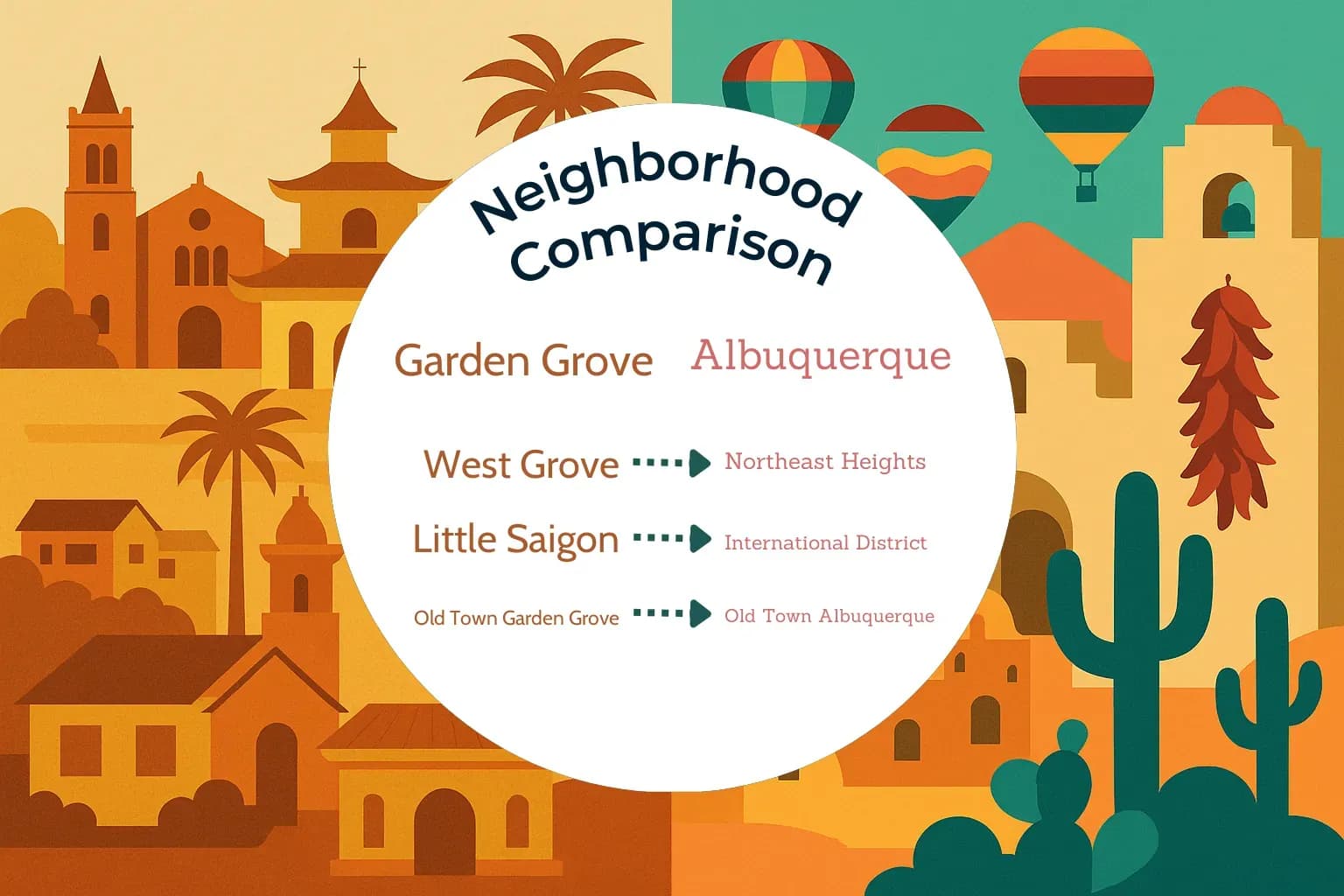 Garden Grove vs Albuquerque Neighborhood Comparison