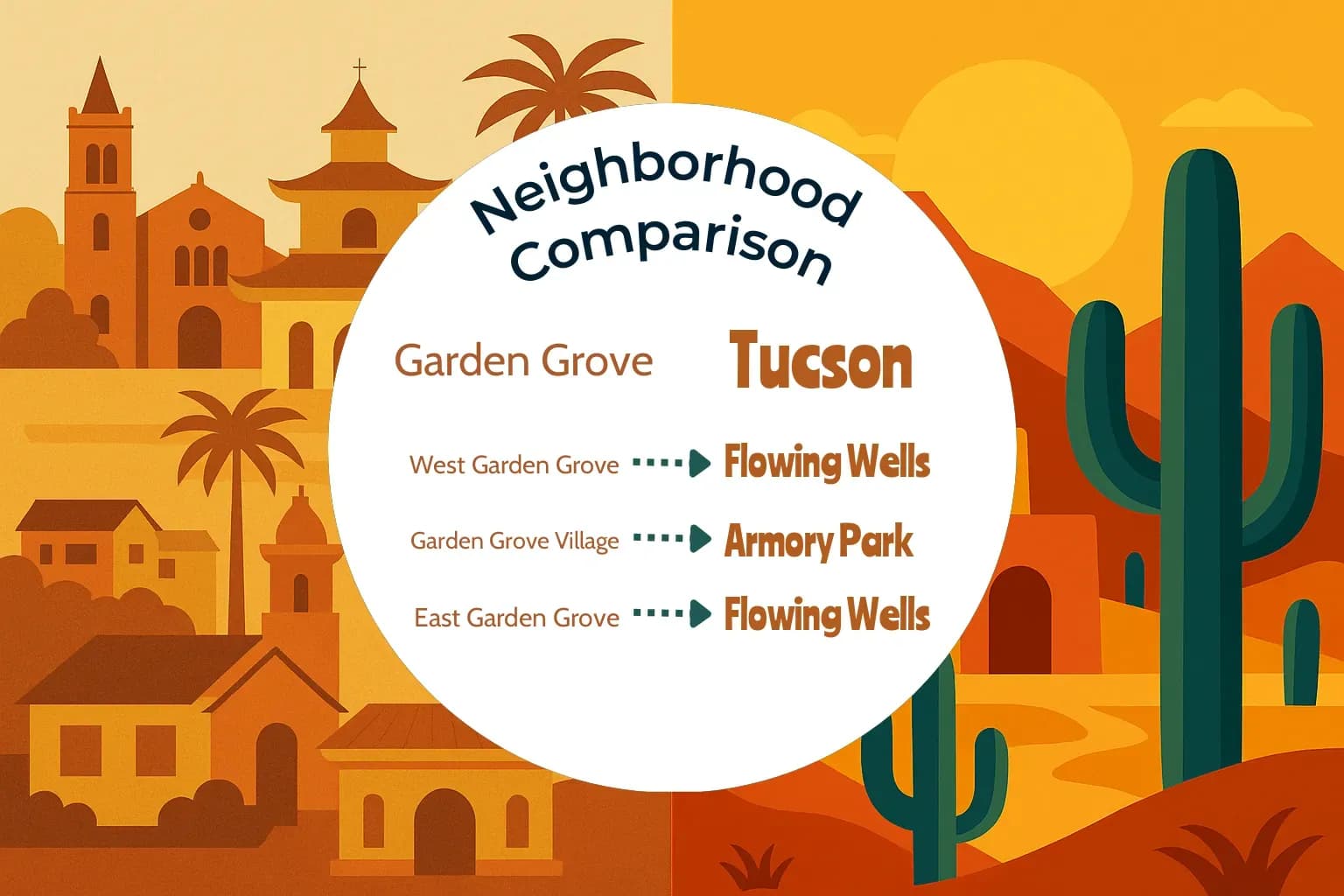Garden Grove vs Tucson Neighborhood Comparison
