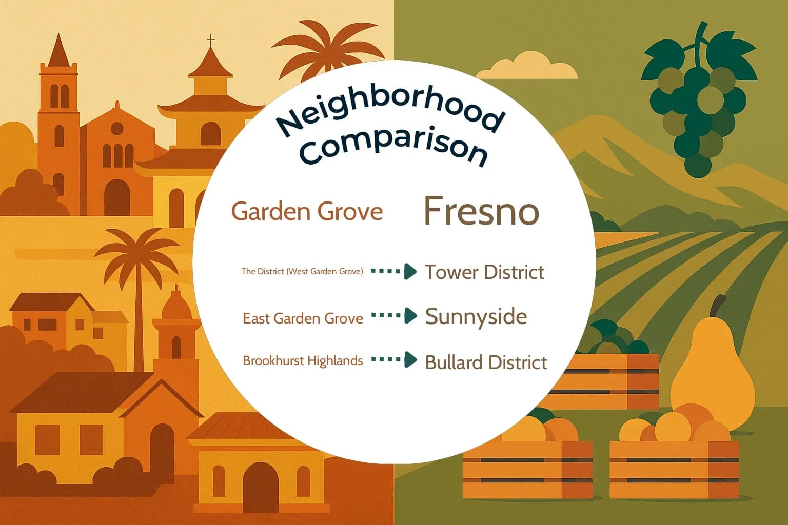 Garden Grove vs Fresno Neighborhood Comparison