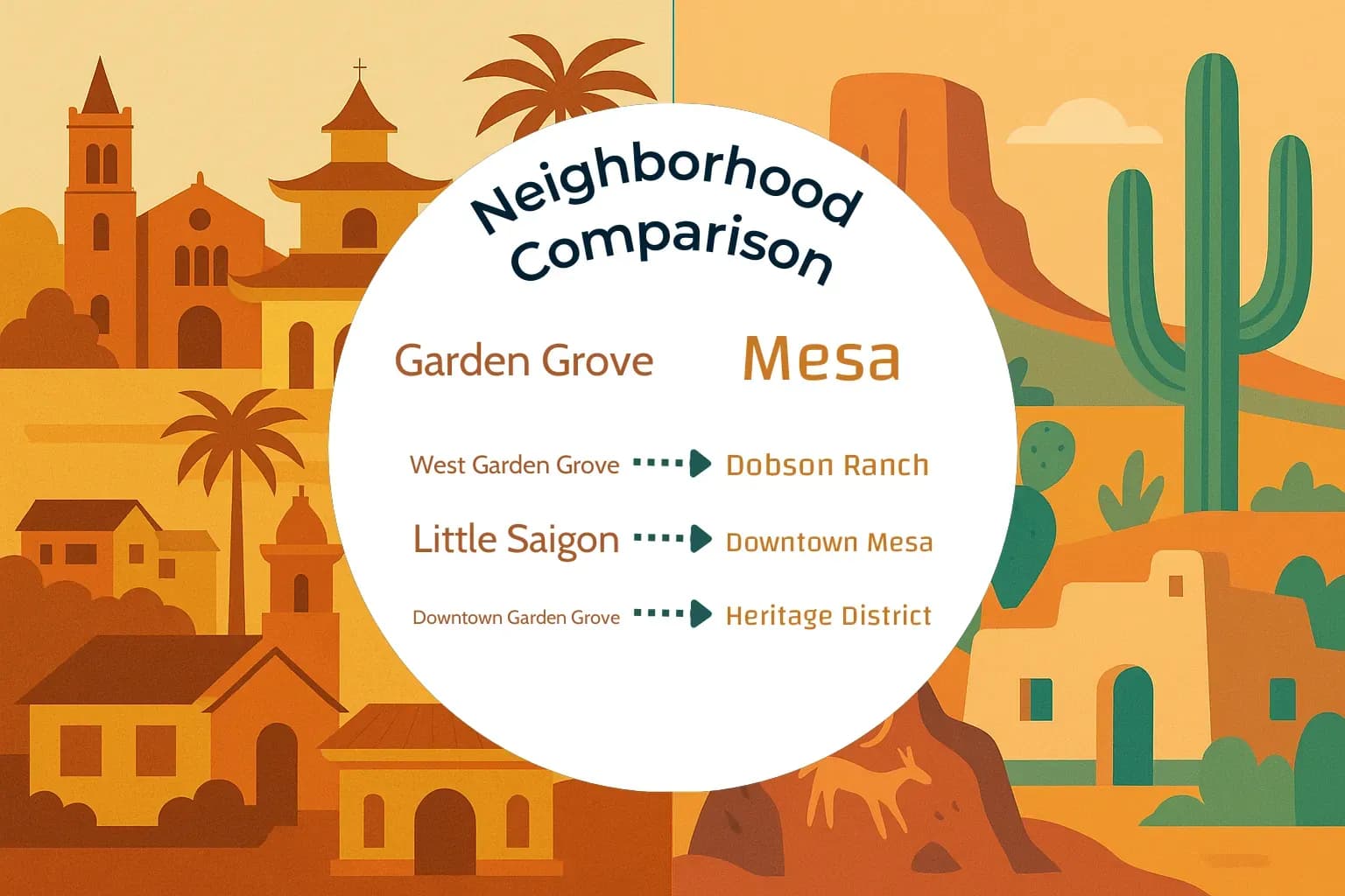 Garden Grove vs Mesa Neighborhood Comparison