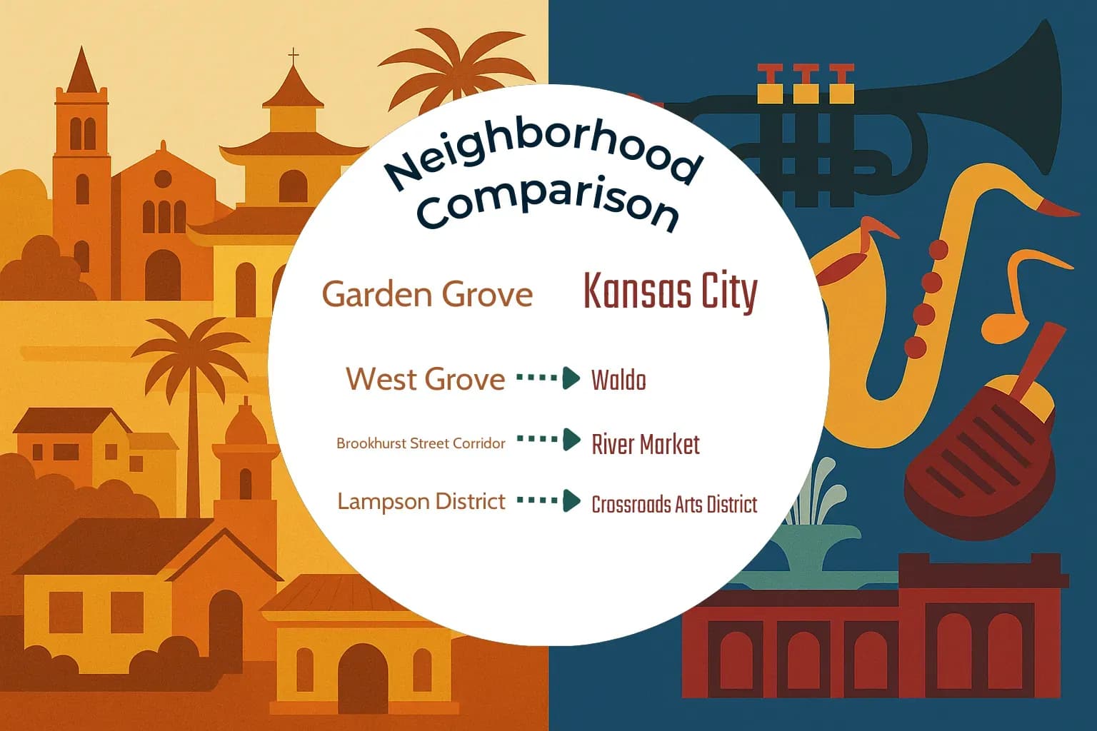 Garden Grove vs Kansas City Neighborhood Comparison
