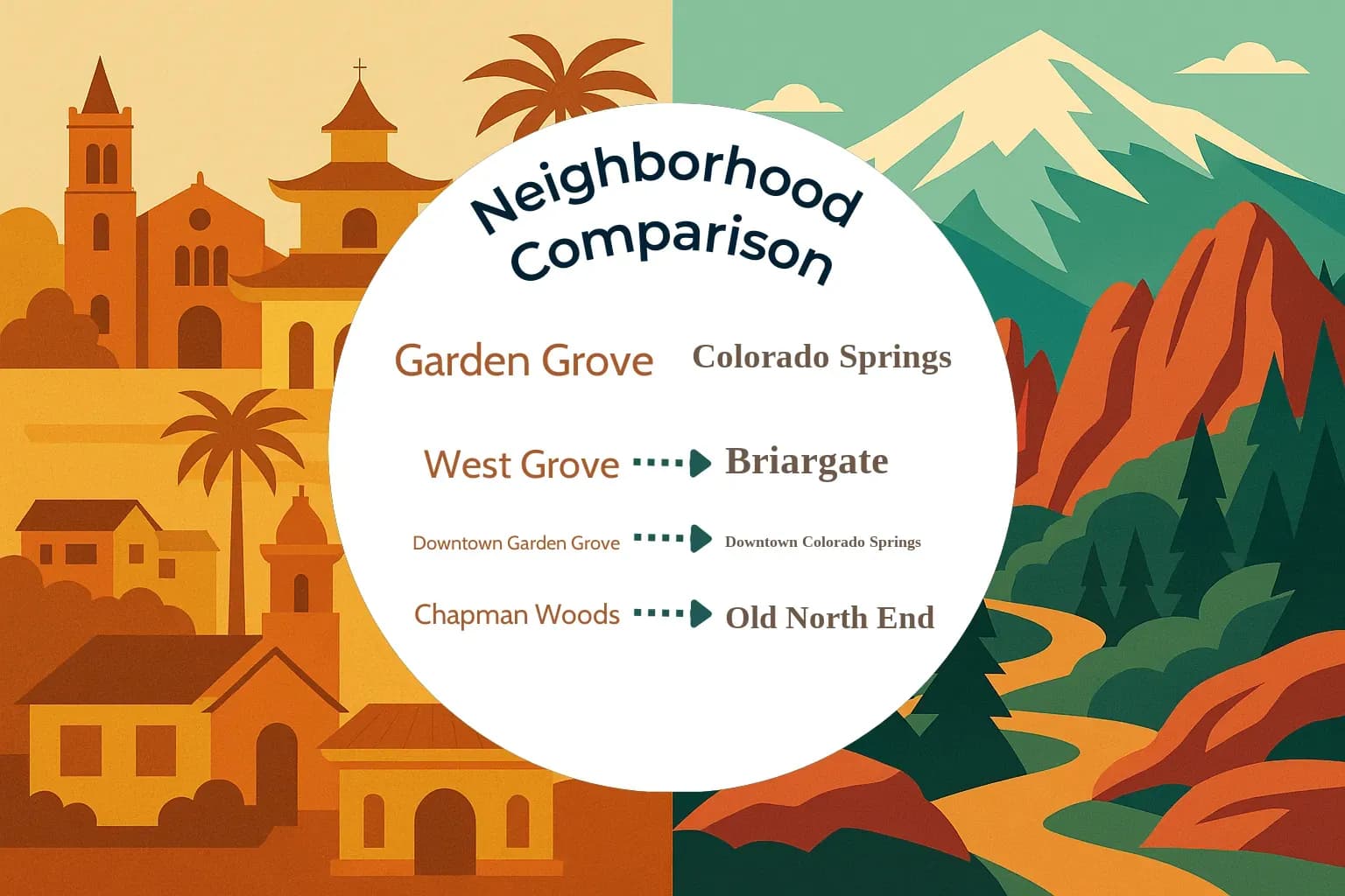 Garden Grove vs Colorado Springs Neighborhood Comparison