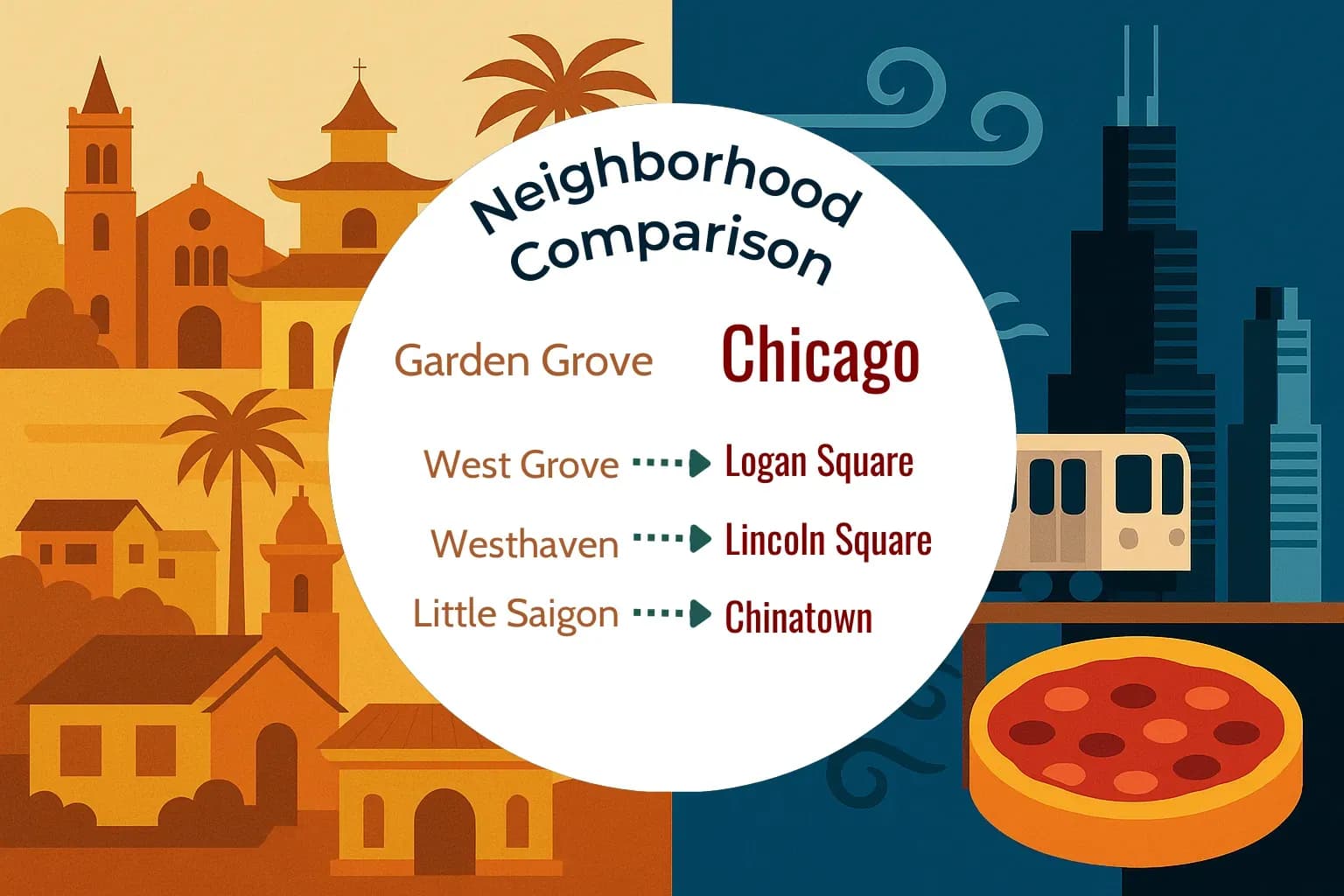 Garden Grove vs Chicago Neighborhood Comparison