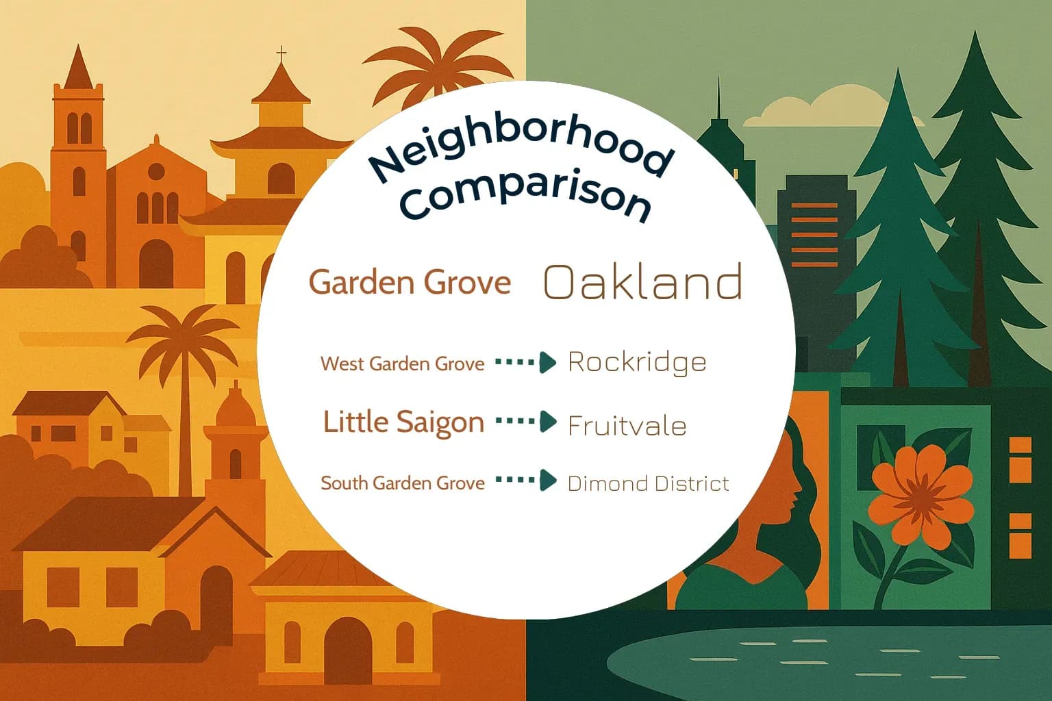 Garden Grove vs Oakland Neighborhood Comparison