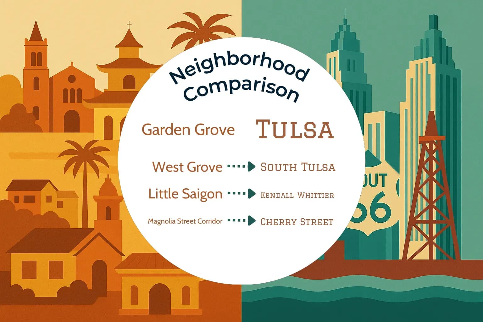Garden Grove vs Tulsa Neighborhood Comparison