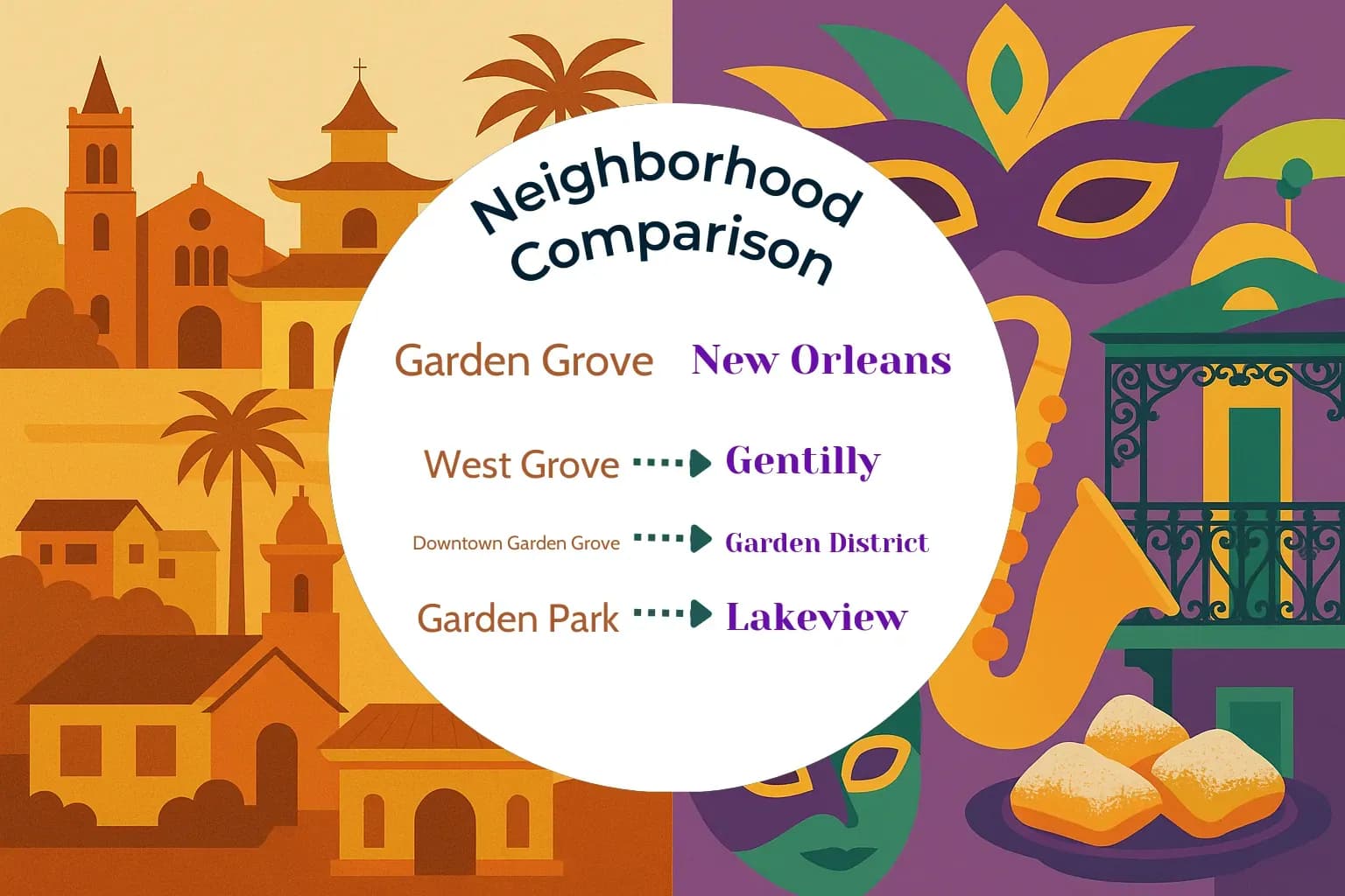 Garden Grove vs New Orleans Neighborhood Comparison