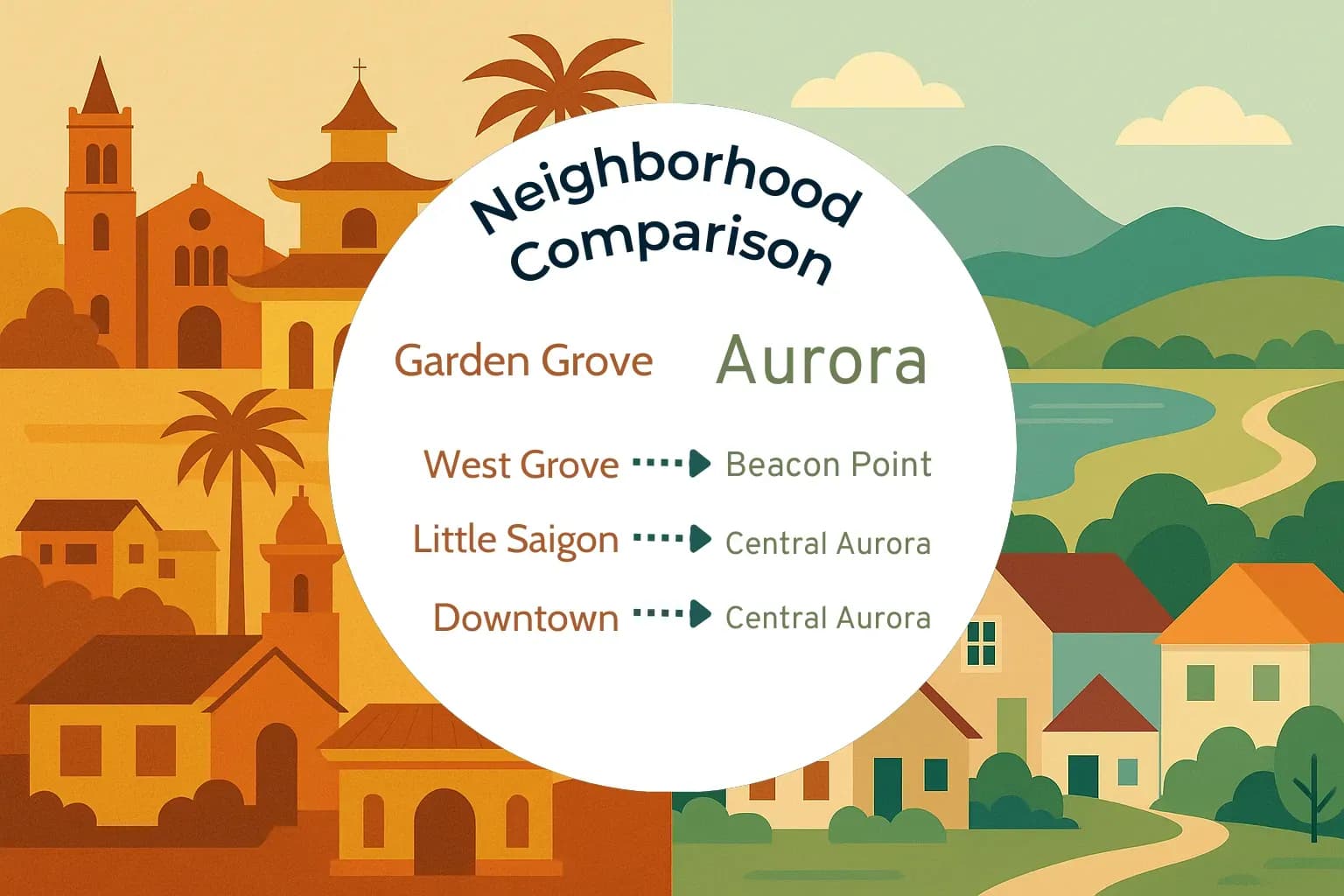 Garden Grove vs Aurora Neighborhood Comparison