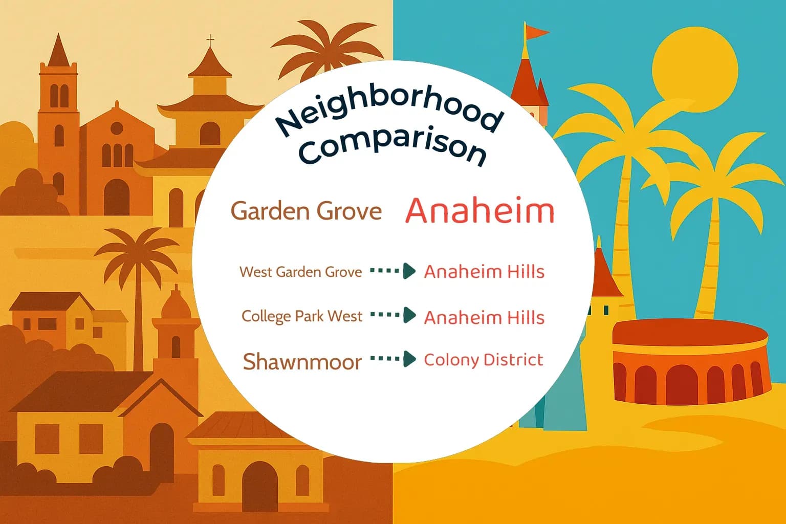Garden Grove vs Anaheim Neighborhood Comparison
