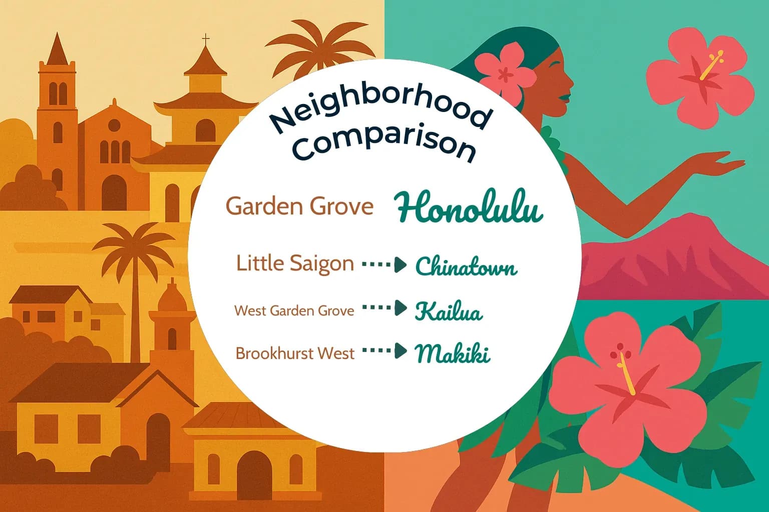 Garden Grove vs Honolulu Neighborhood Comparison