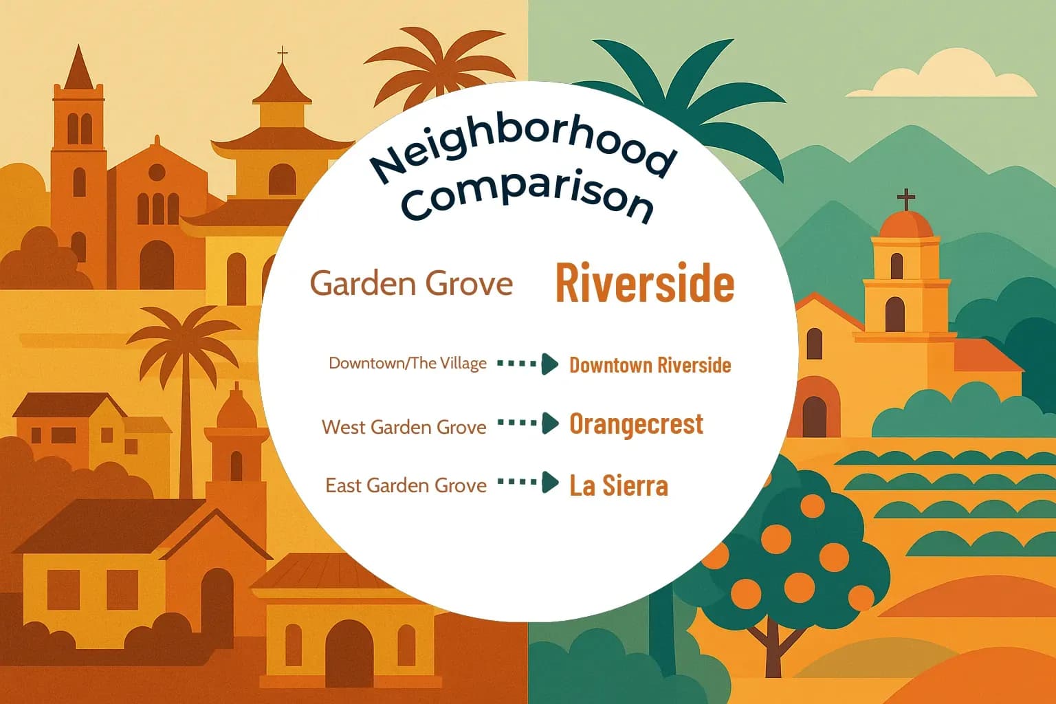 Garden Grove vs Riverside Neighborhood Comparison
