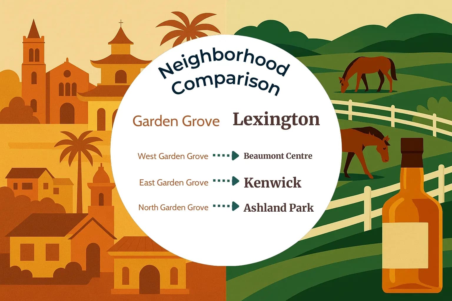 Garden Grove vs Lexington Neighborhood Comparison