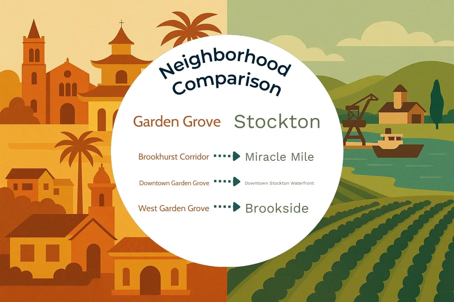 Garden Grove vs Stockton Neighborhood Comparison