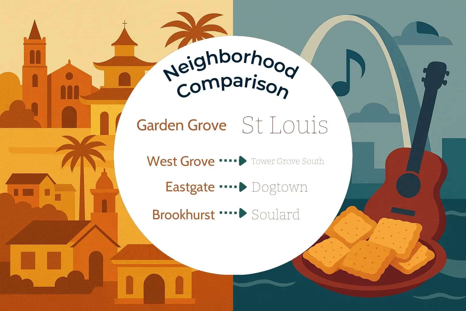 Garden Grove vs St. Louis Neighborhood Comparison