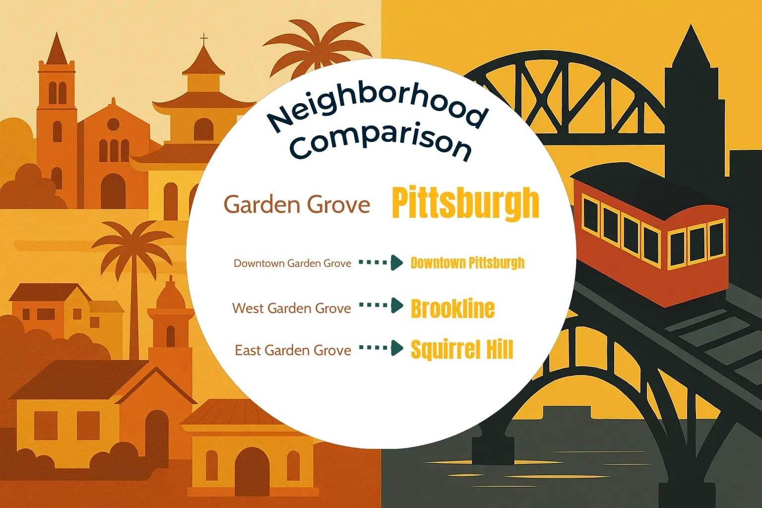 Garden Grove vs Pittsburgh Neighborhood Comparison