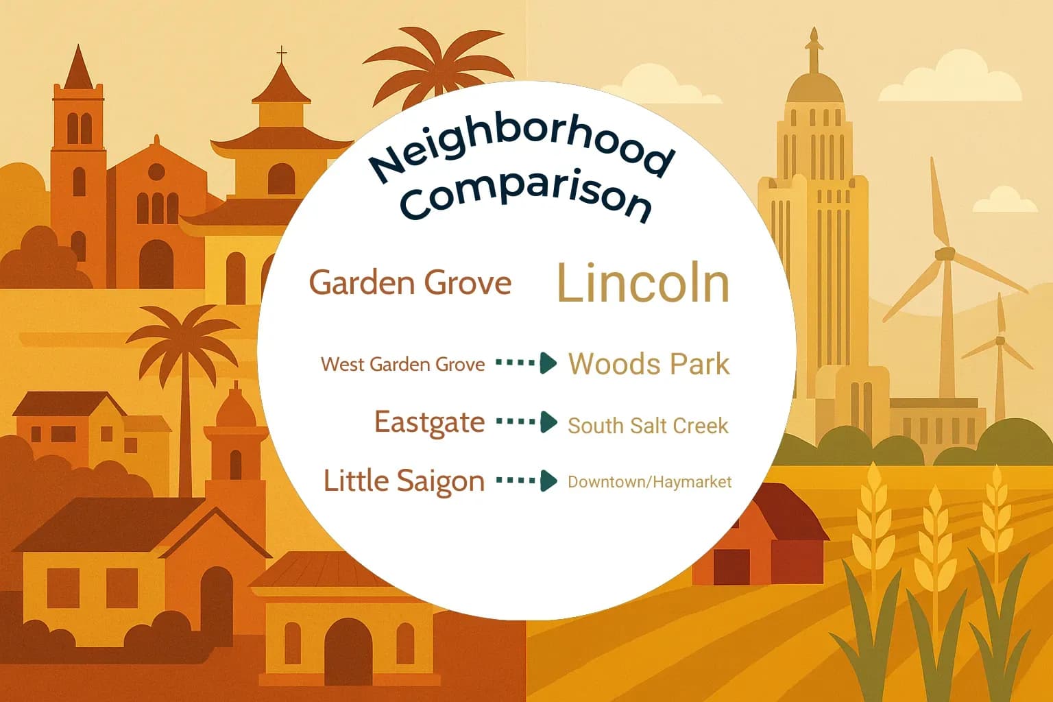 Garden Grove vs Lincoln Neighborhood Comparison