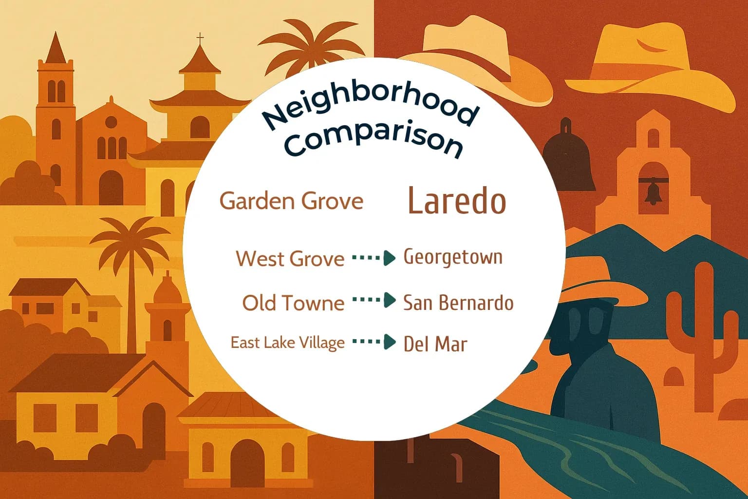 Garden Grove vs Laredo Neighborhood Comparison