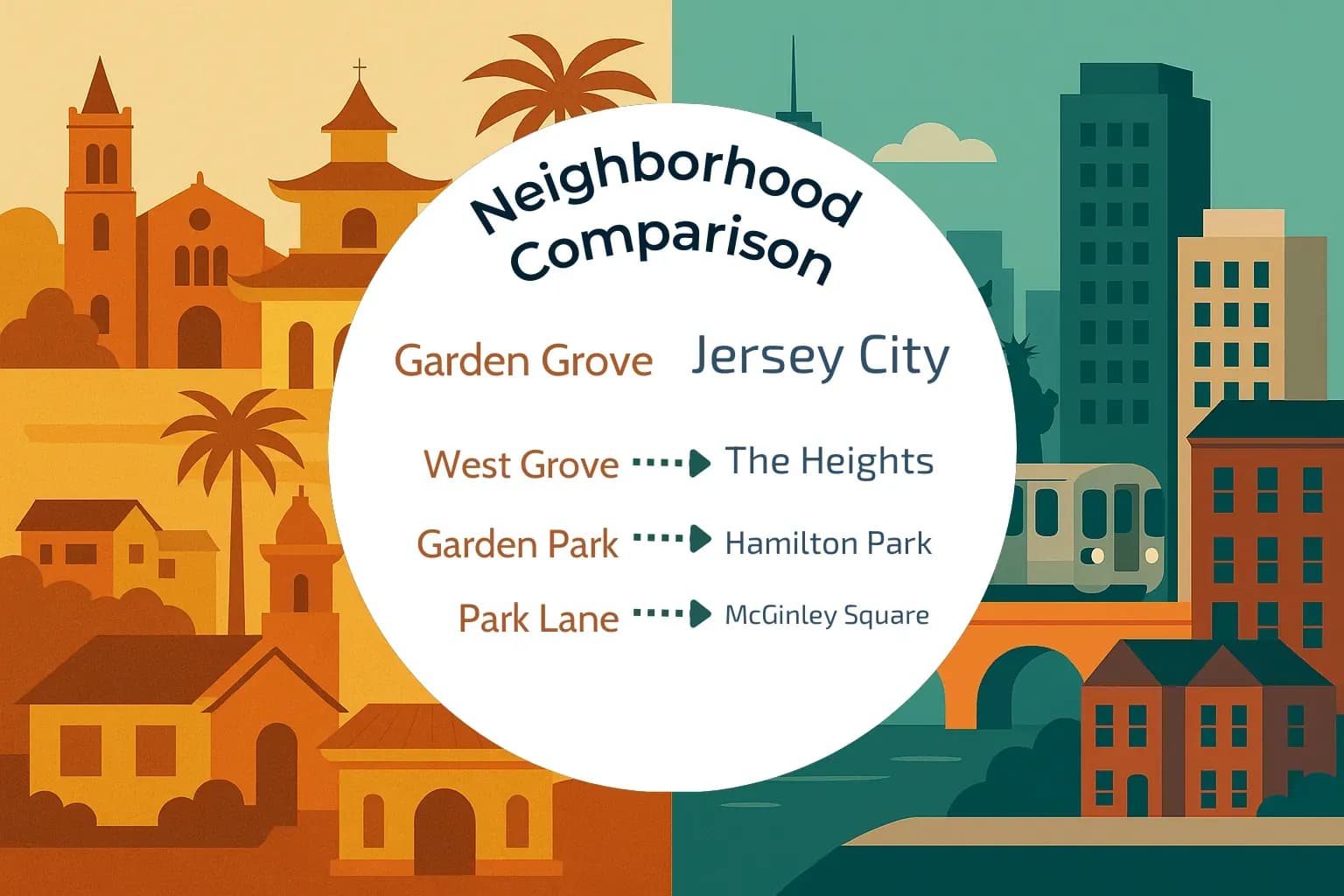 Garden Grove vs Jersey City Neighborhood Comparison