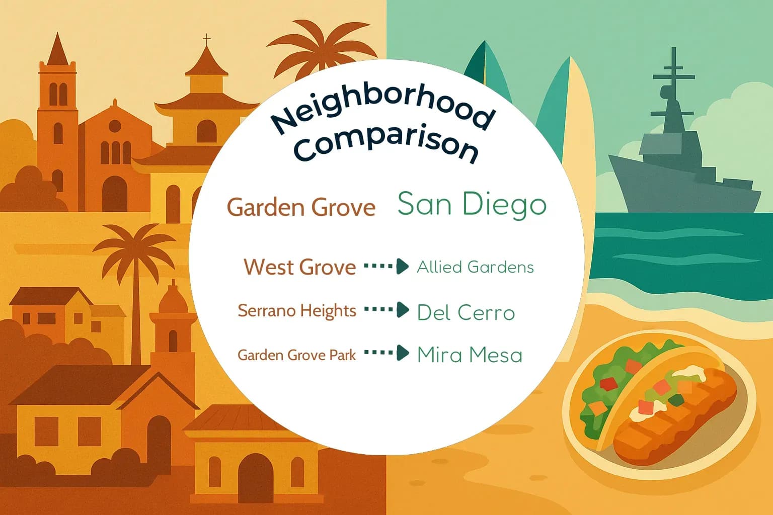 Garden Grove vs San Diego Neighborhood Comparison