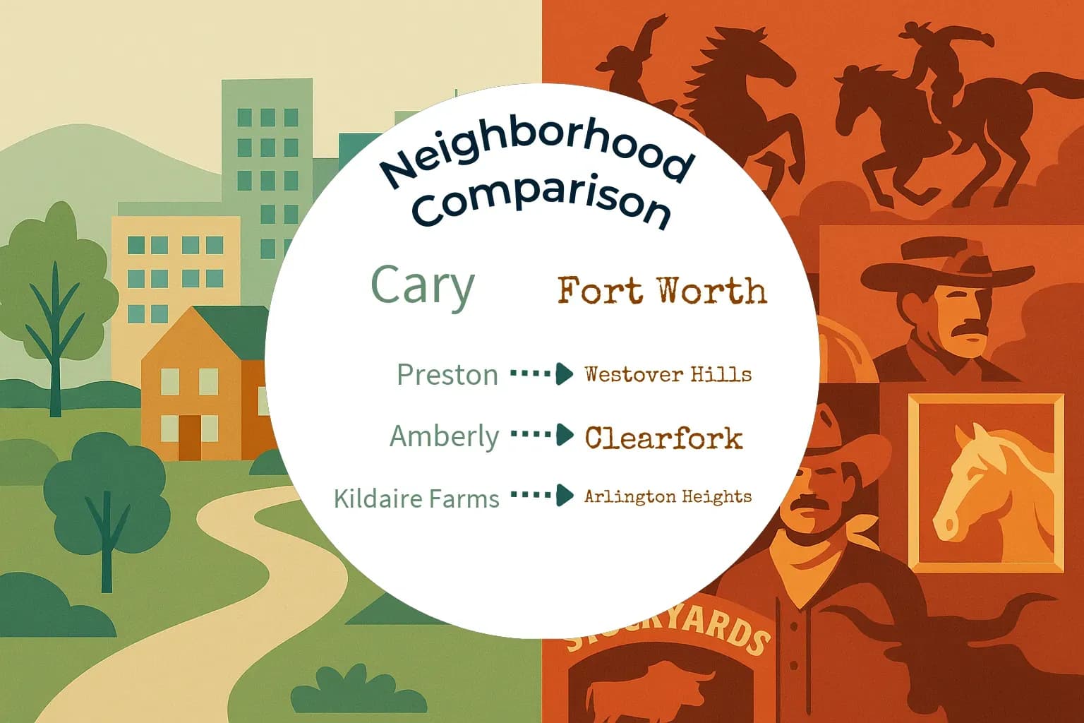 Cary vs Fort Worth Neighborhood Comparison