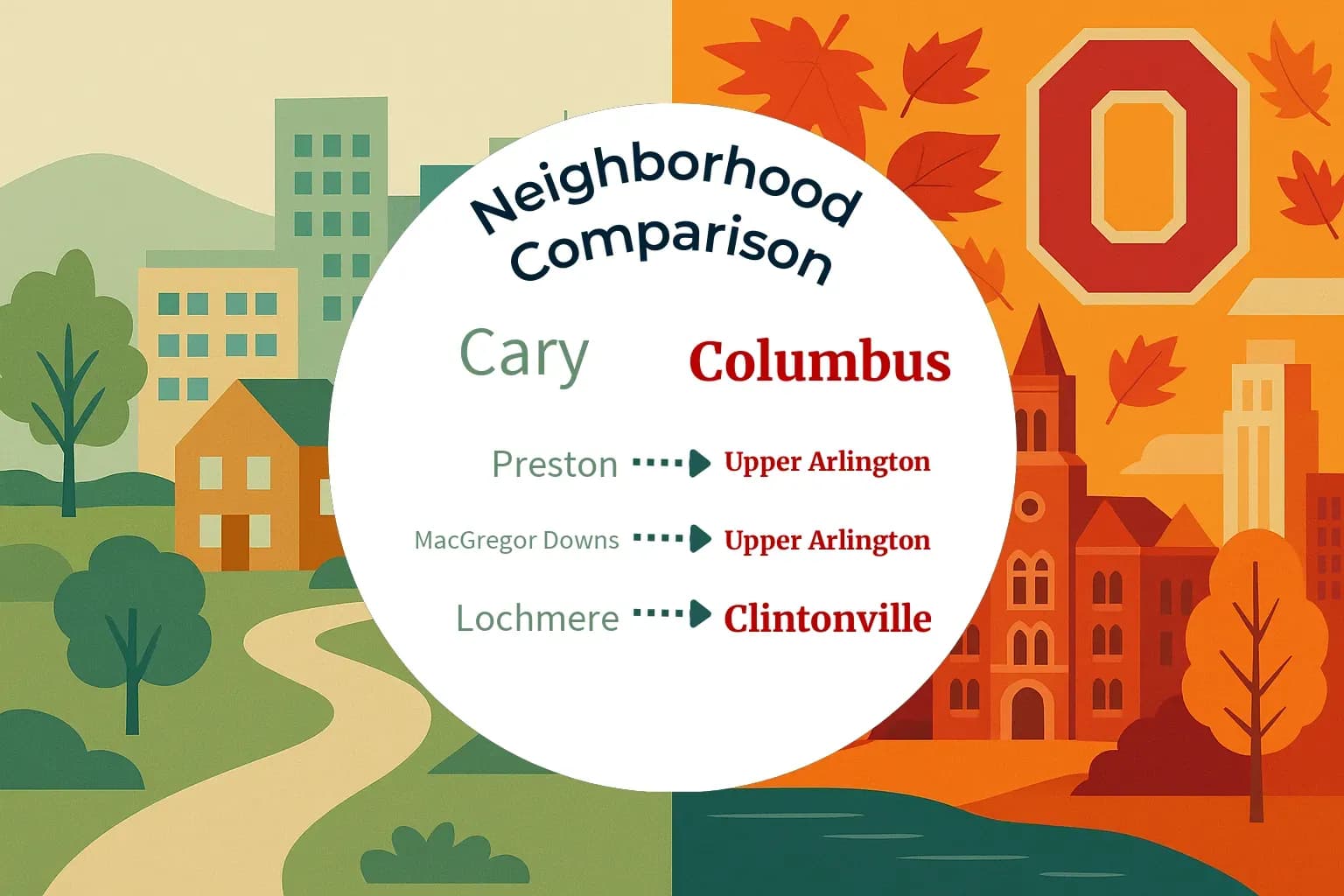 Cary vs Columbus Neighborhood Comparison
