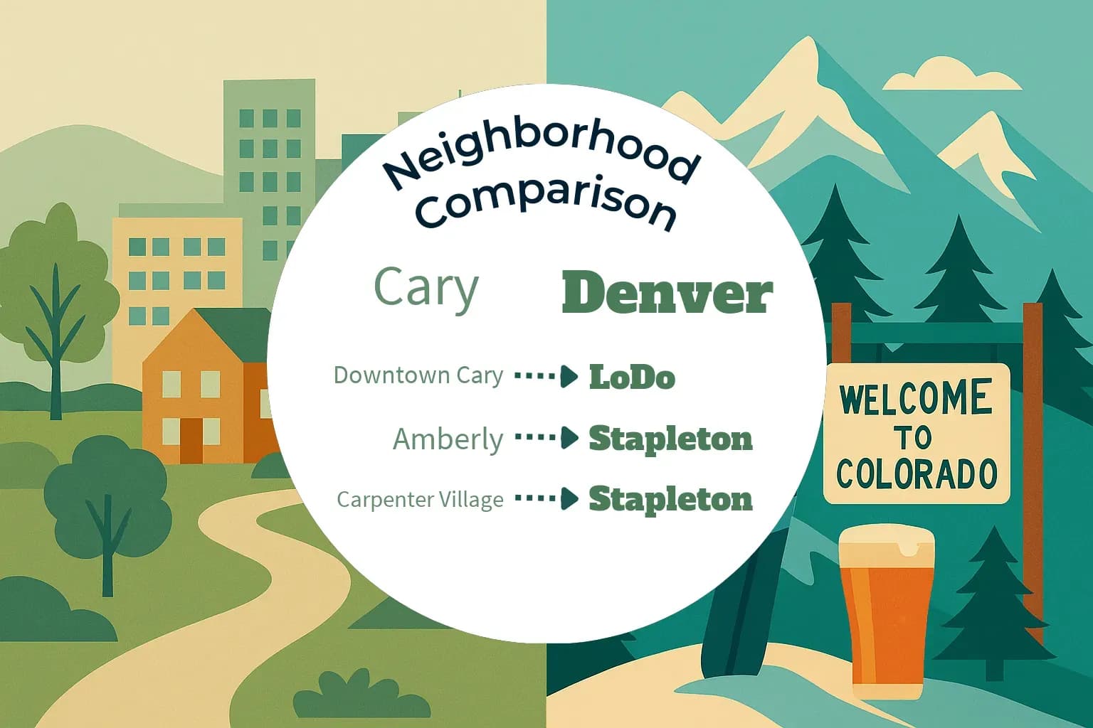 Cary vs Denver Neighborhood Comparison