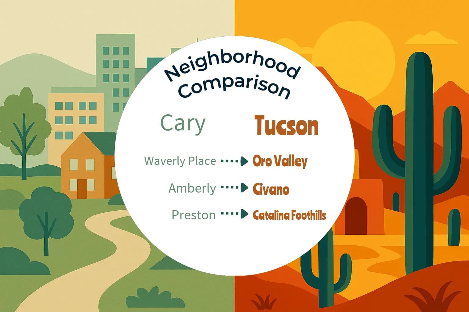Cary vs Tucson Neighborhood Comparison