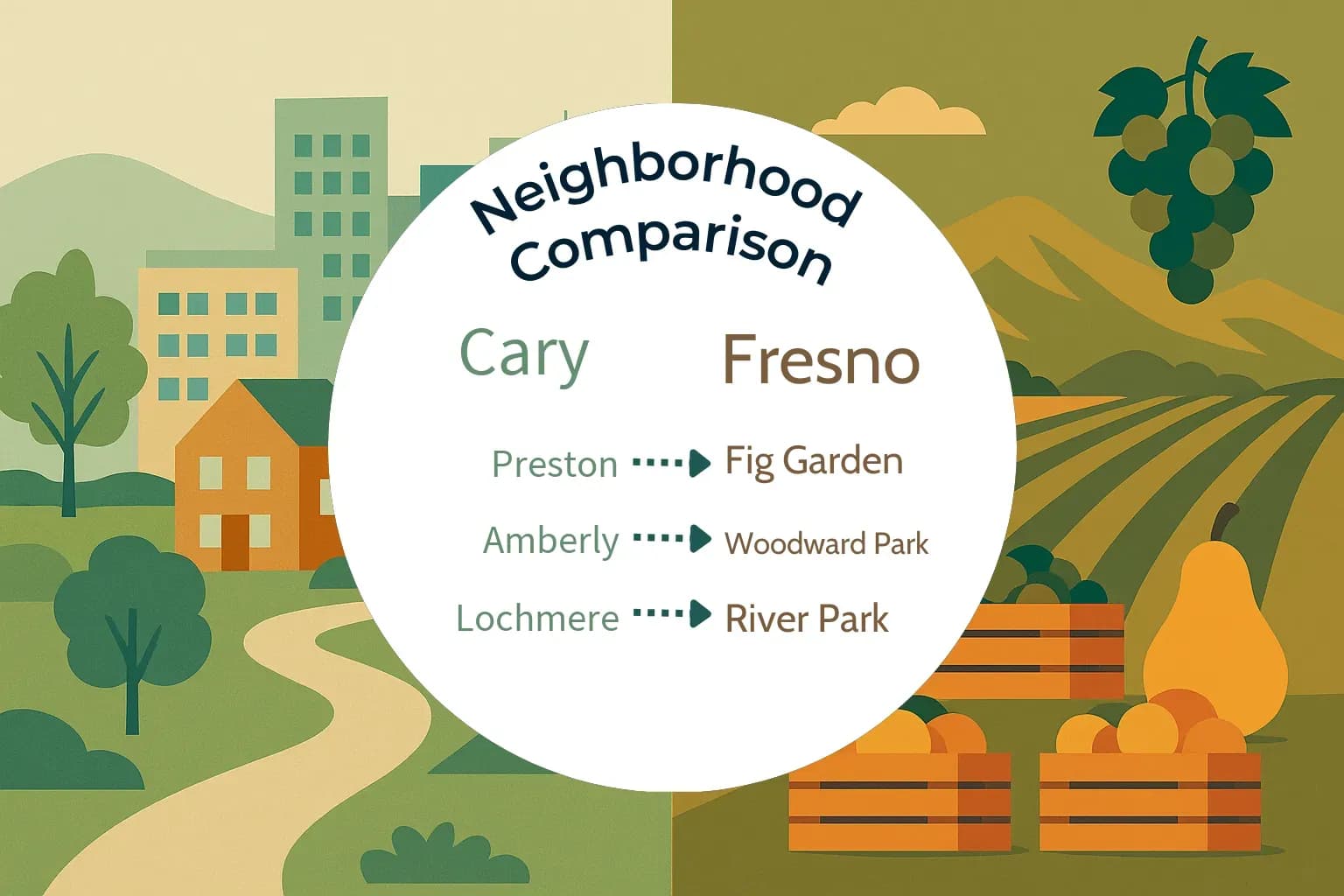 Cary vs Fresno Neighborhood Comparison