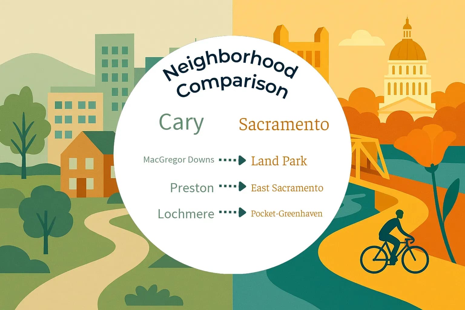 Cary vs Sacramento Neighborhood Comparison