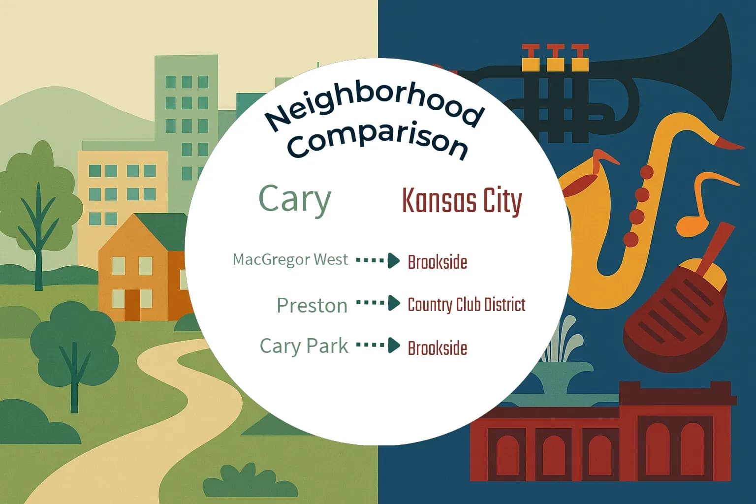 Cary vs Kansas City Neighborhood Comparison