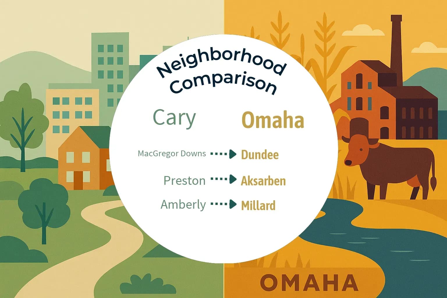 Cary vs Omaha Neighborhood Comparison