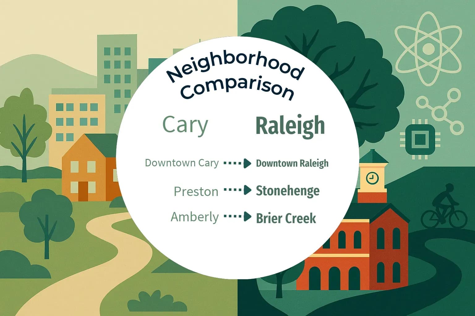 Cary vs Raleigh Neighborhood Comparison