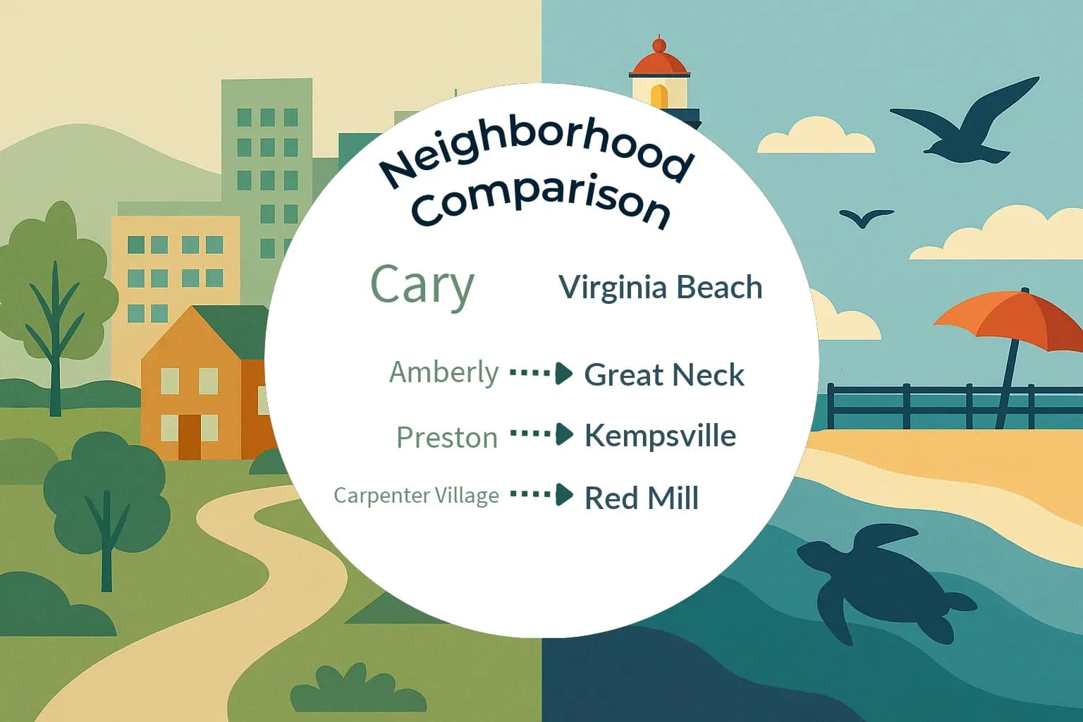 Cary vs Virginia Beach Neighborhood Comparison