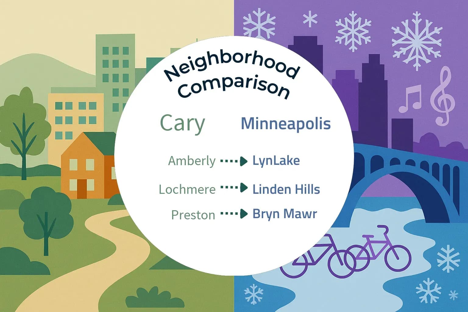 Cary vs Minneapolis Neighborhood Comparison