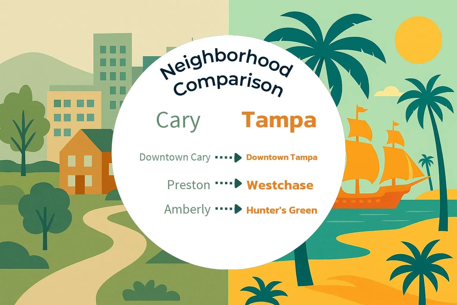 Cary vs Tampa Neighborhood Comparison