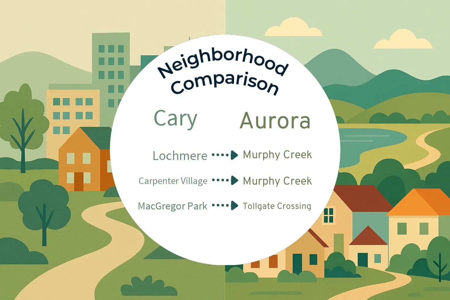Cary vs Aurora Neighborhood Comparison