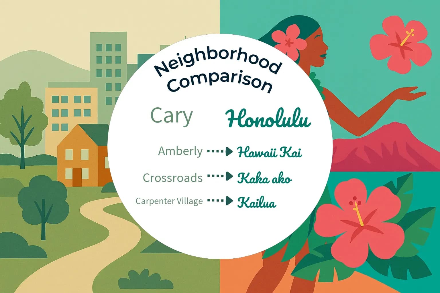 Cary vs Honolulu Neighborhood Comparison
