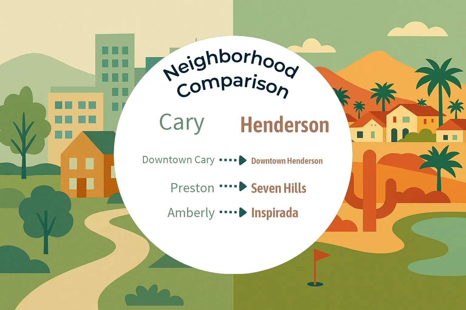 Cary vs Henderson Neighborhood Comparison