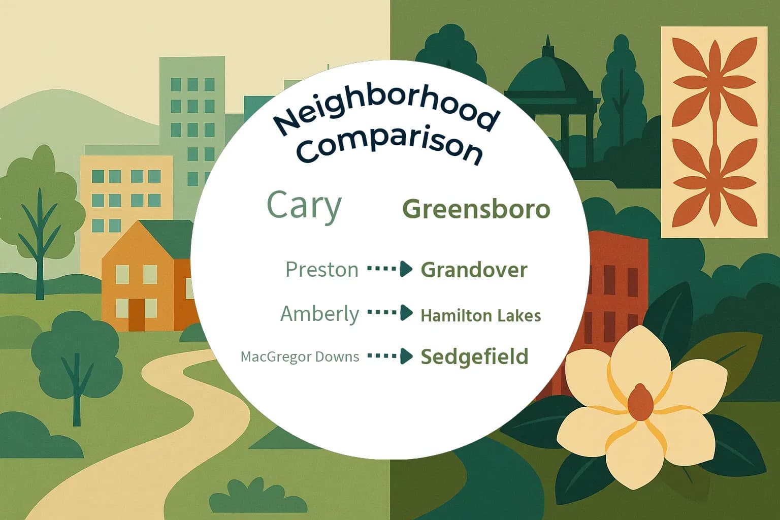 Cary vs Greensboro Neighborhood Comparison