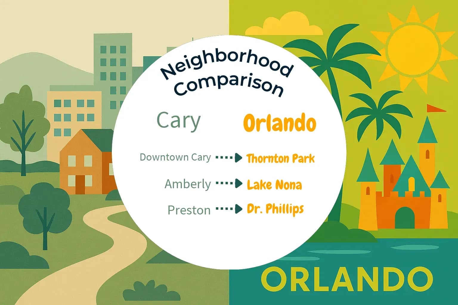 Cary vs Orlando Neighborhood Comparison