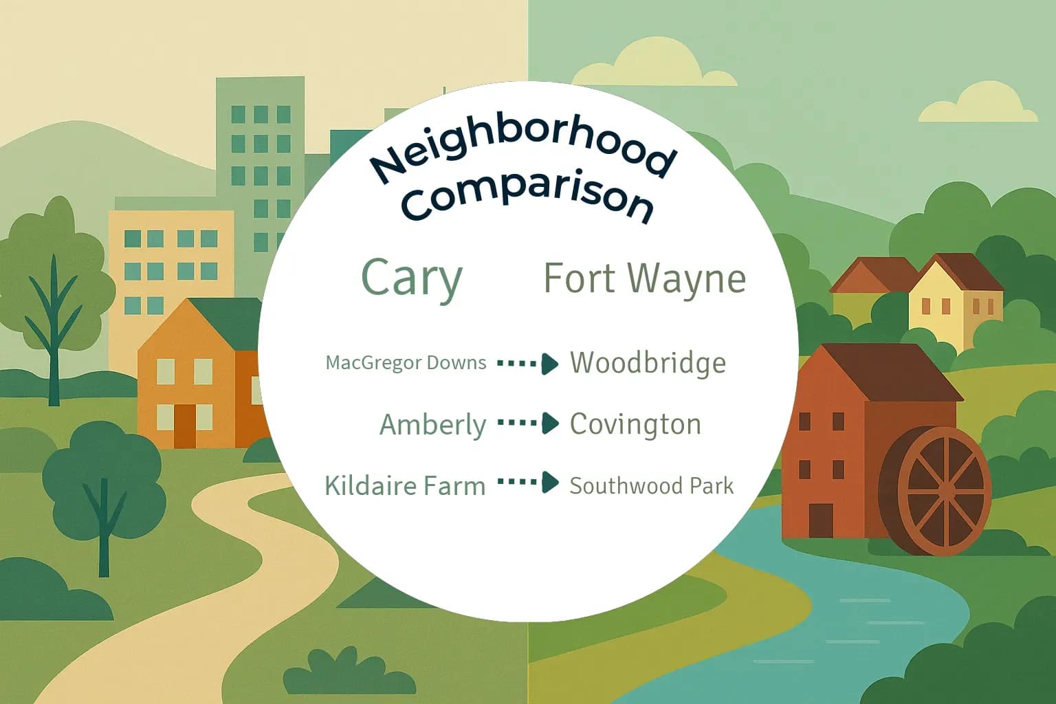 Cary vs Fort Wayne Neighborhood Comparison