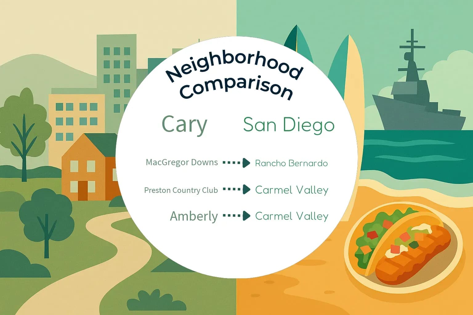 Cary vs San Diego Neighborhood Comparison