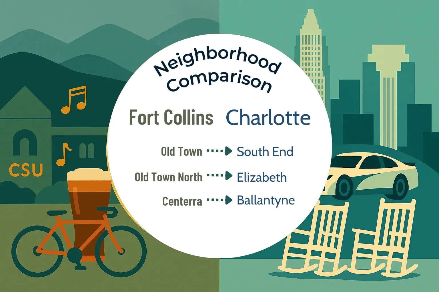 Fort Collins vs Charlotte Neighborhood Comparison