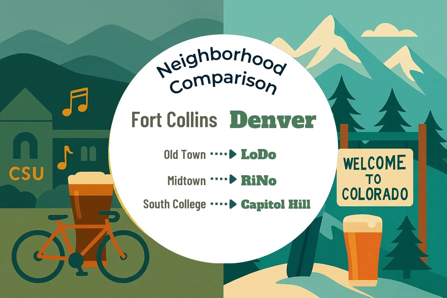 Fort Collins vs Denver Neighborhood Comparison