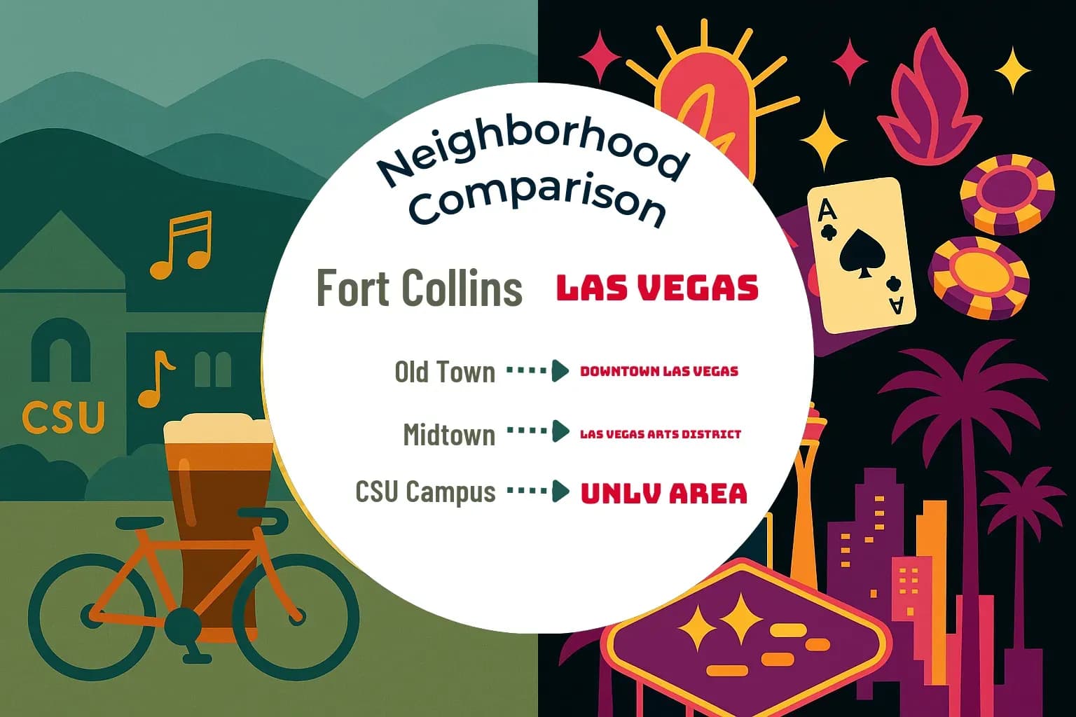 Fort Collins vs Las Vegas Neighborhood Comparison