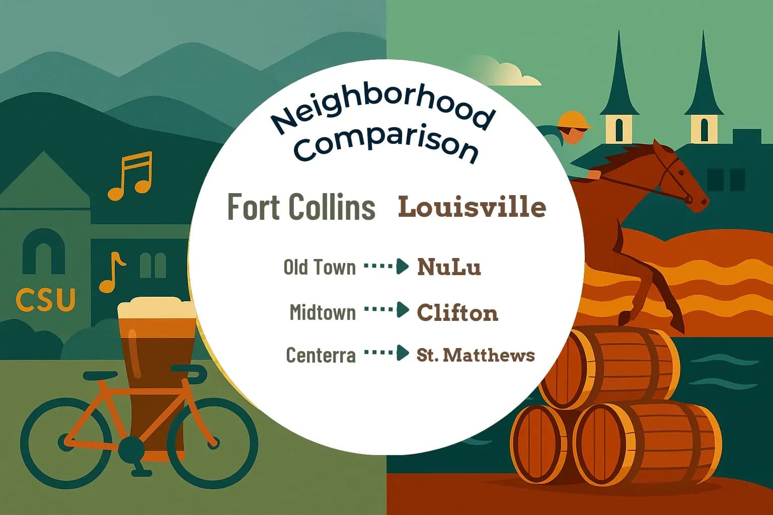 Fort Collins vs Louisville Neighborhood Comparison