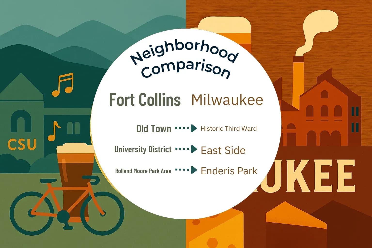 Fort Collins vs Milwaukee Neighborhood Comparison