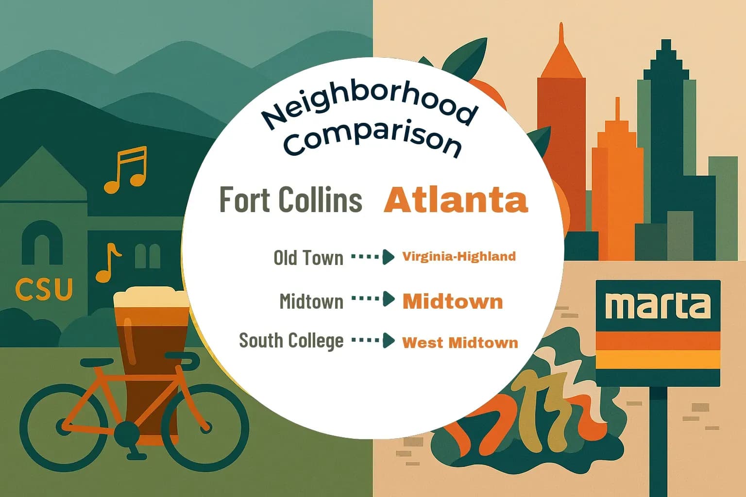 Fort Collins vs Atlanta Neighborhood Comparison
