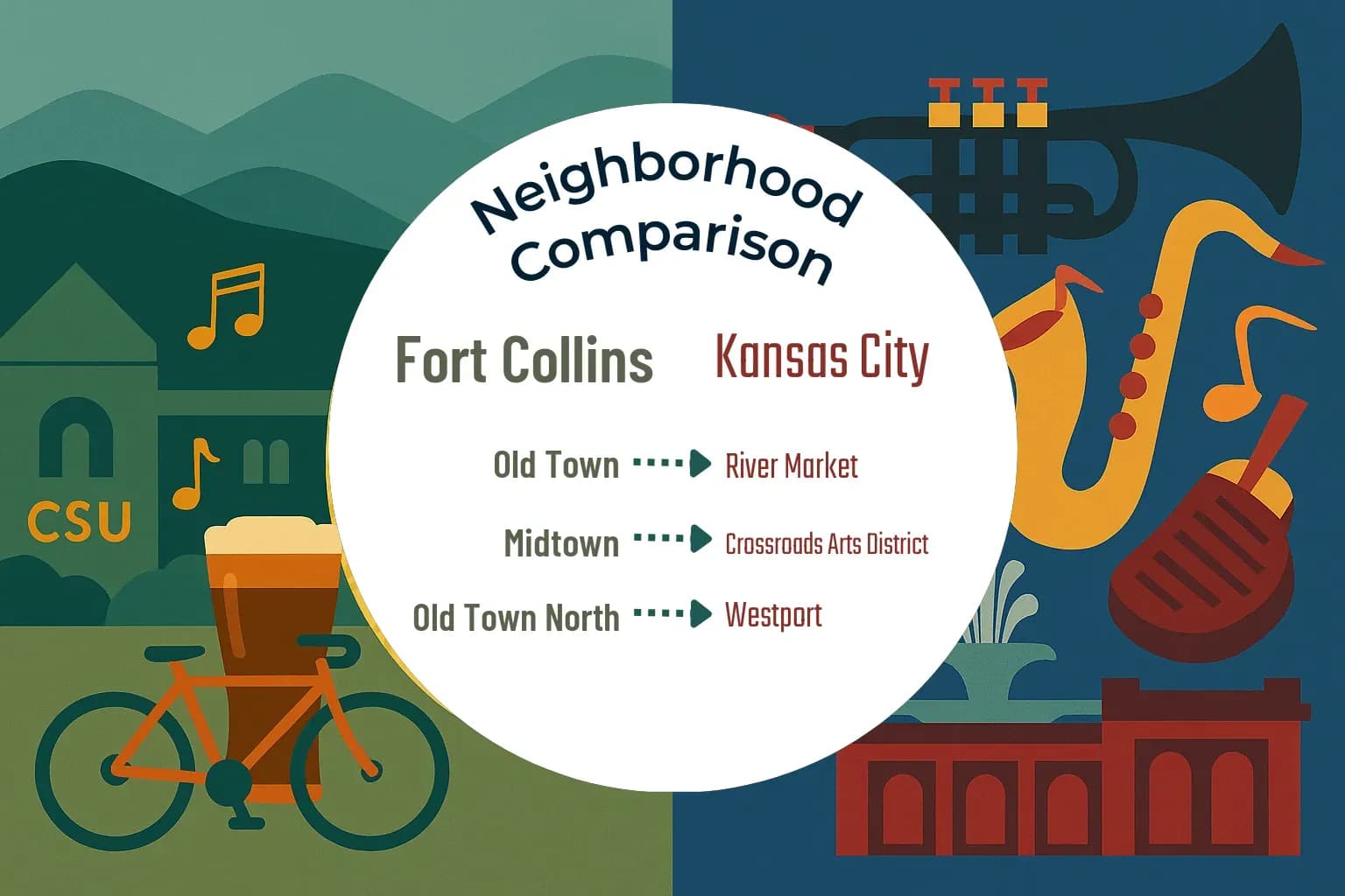 Fort Collins vs Kansas City Neighborhood Comparison