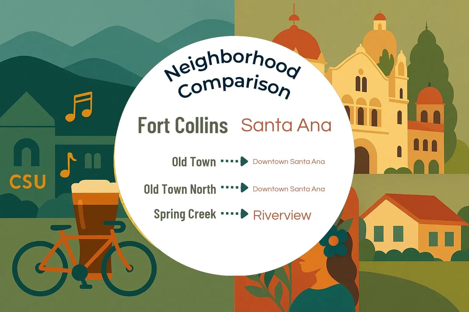 Fort Collins vs Santa Ana Neighborhood Comparison