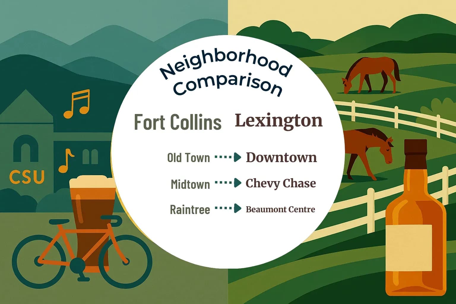 Fort Collins vs Lexington Neighborhood Comparison